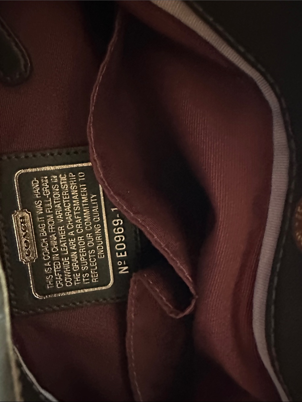 Coach Ashley Medium Leather Hobo Bag - Picture 7 of 8